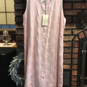 Linen embroidered sundress